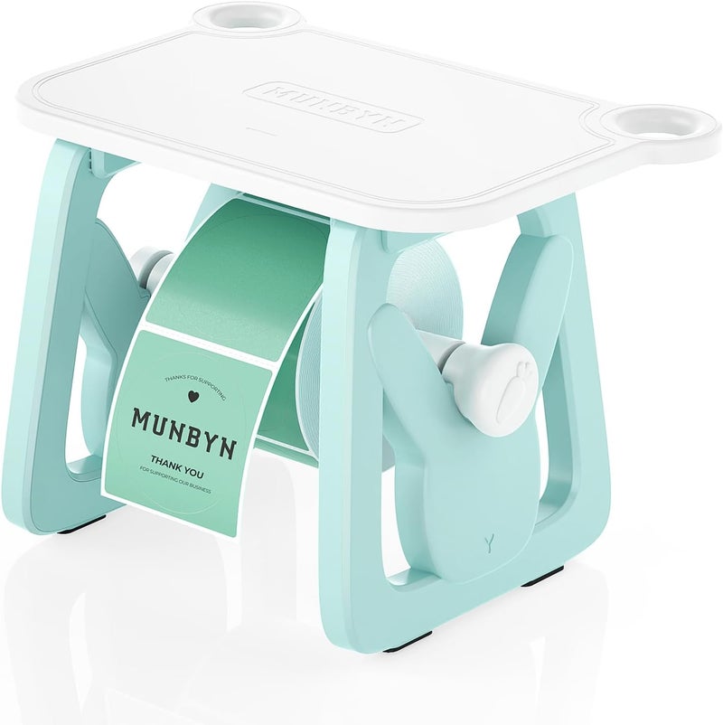 MUNBYN Label Holder for Rolls and Fanfold Labels, Thermal Sticker Holder for Desktop Thermal Printer, Accessory Supplies for Home, Office, Small Business - Image 1